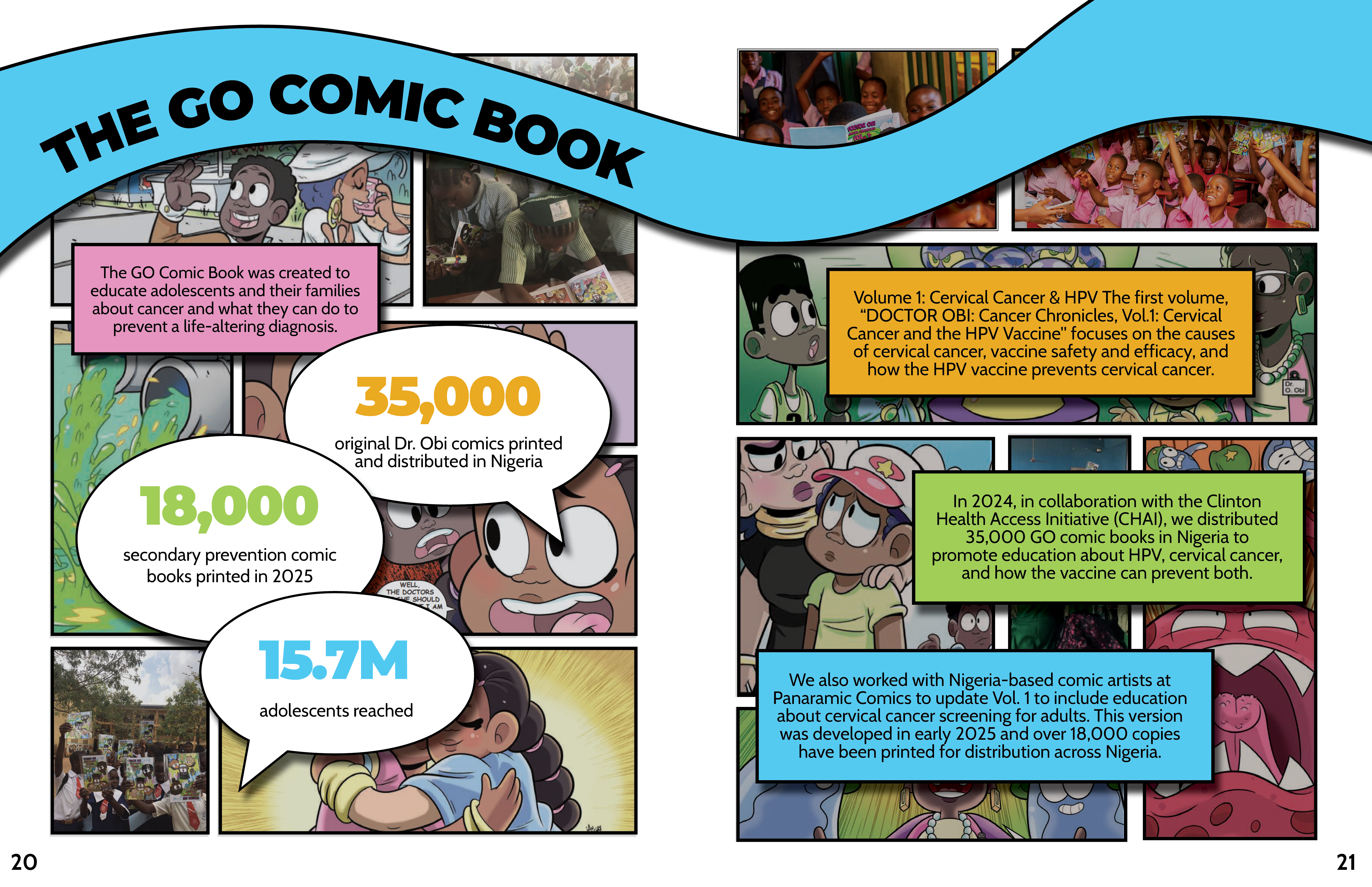 Annual report page design